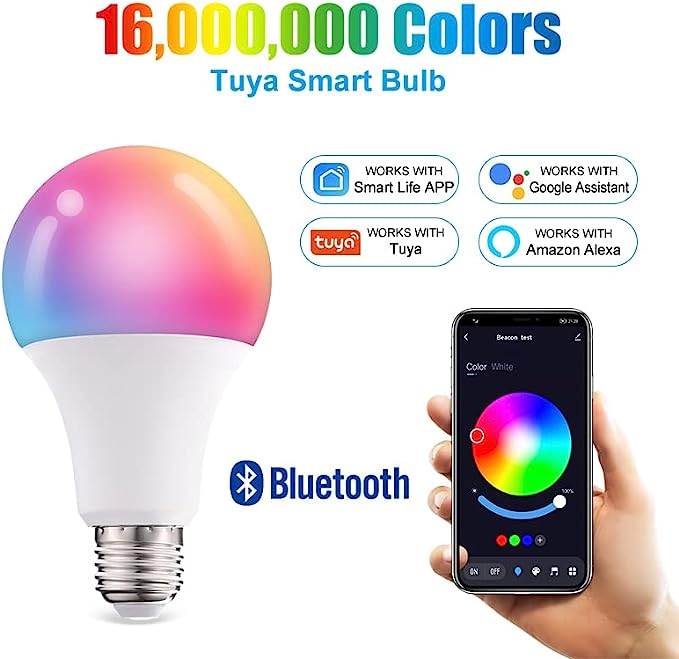 Ampolleta Led Inteligente Rgb 10W E27