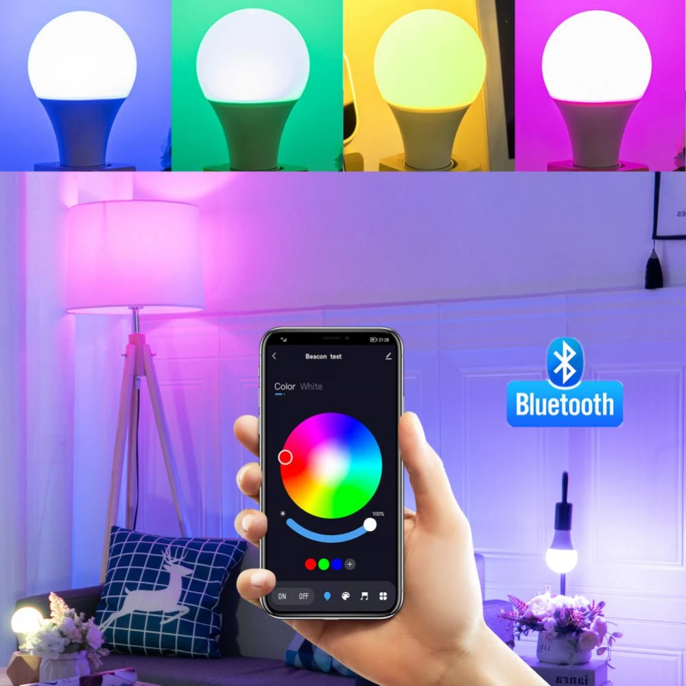 Ampolleta Led Inteligente Rgb 10W E27