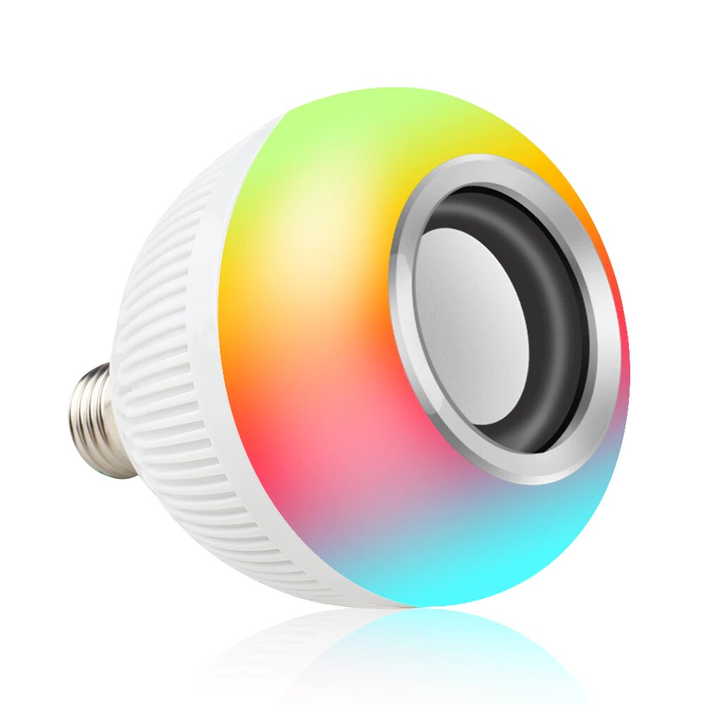 Ampolletas Led Rgb Parlante Bluetooth Control Remoto