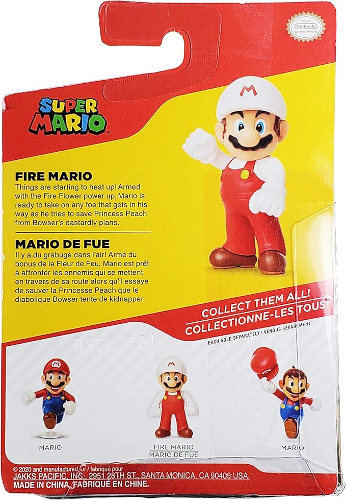 Figura de Super Mario Bros. Fire Mario