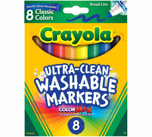 Marcadores Lavables Crayola Ultra-Clean 8 Colores