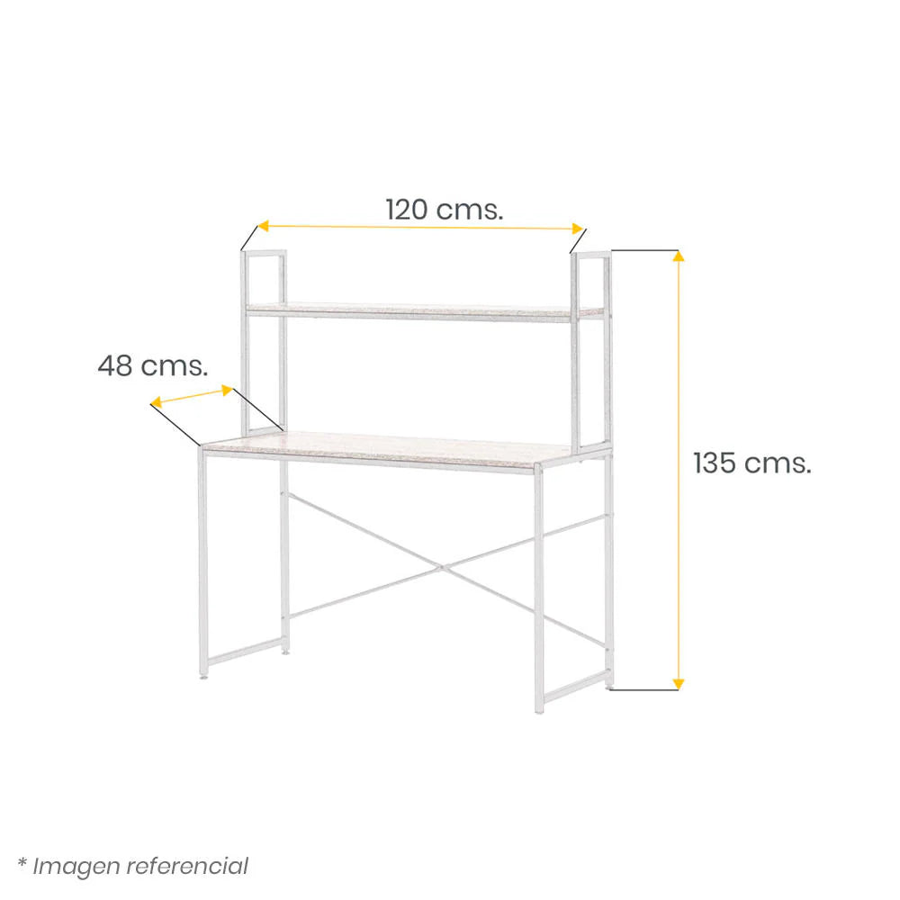 Escritorio Iron Line con Repisa de 1 Posición