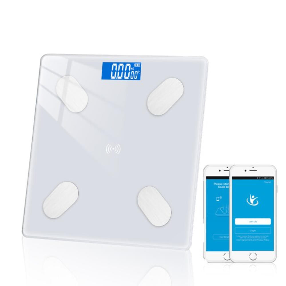 Bascula Inteligente Pesa Bluetooth Vidrio Templado Digital App GENERICO